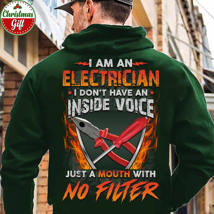 I am an Electrician-Forest Green -Electrician-Hoodie-#251122NOFIL4BELECZ6