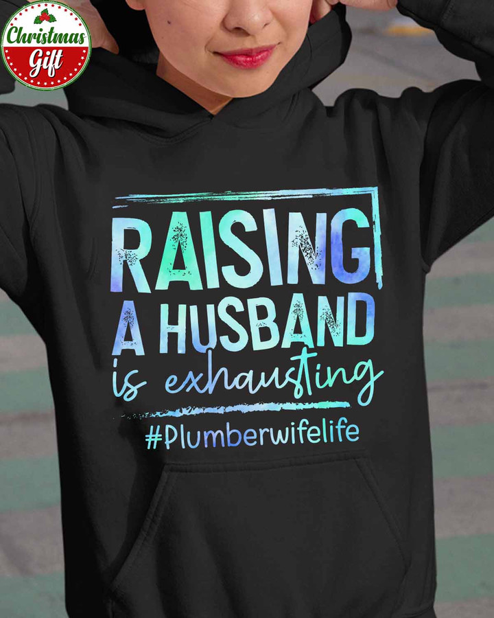 Cute Plumber's Wife Life-Black -Plumber- Hoodie -#251122RAISIN1FPLUMZ6