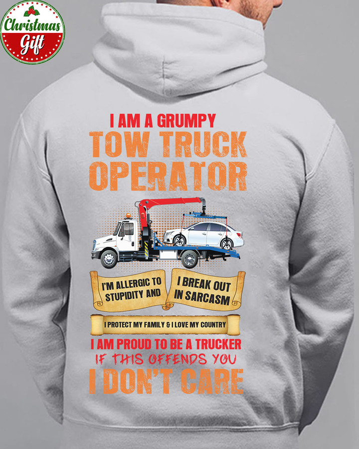 I am a Grumpy Tow Truck Operator - Ash Grey -TowTruckOperator- Hoodie -#261122IDONT6BTTOZ6