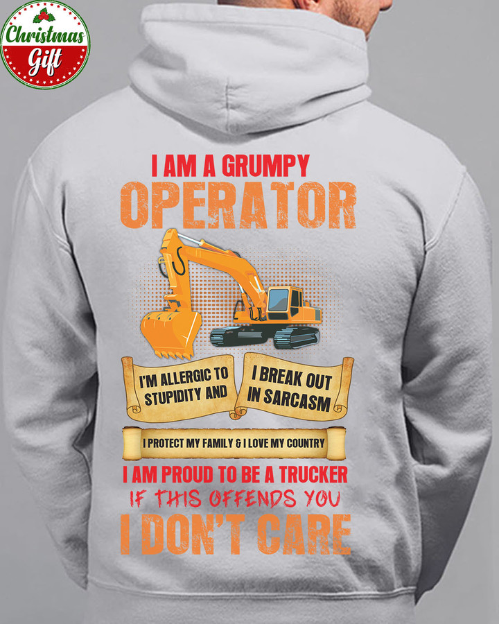 I am a Grumpy Operator - Ash Grey -Operator- Hoodie -#261122IDONT6BOPERZ6