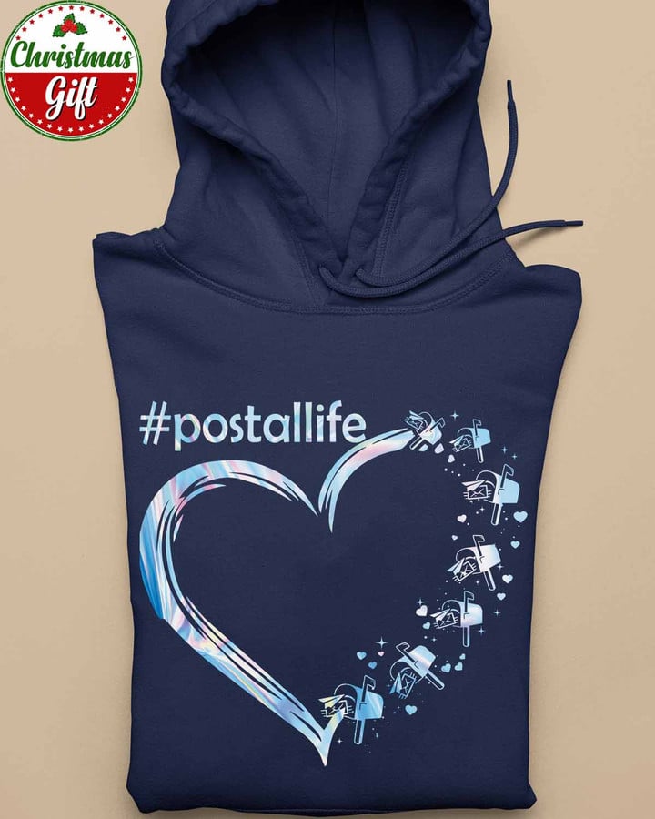 Awesome Postal Worker life - Navy Blue -Postalworker- Hoodie -#291122HERLO8FPOWOZ4