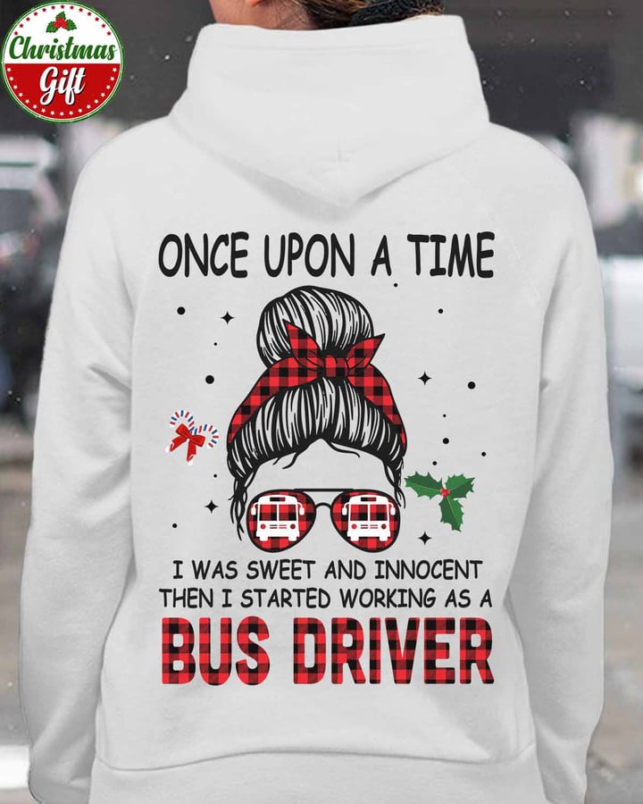 Sweet and Innocent Bus Driver- White-BUSDRIVER -Hoodie -#301122STARTED3BBUDRZ4