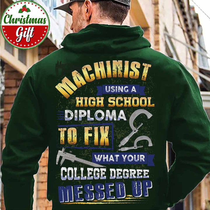 Awesome Machinist -Forest Green -Machinist -Hoodie-#101222DIPLO2BMACHZ6