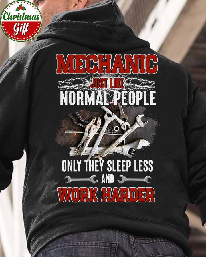 Mechanic Just Like Normal people -Black-Mechanic -Hoodie -#151222SLEPLES4BMECHZ6