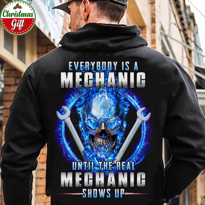 Until The Real Mechanic Shows up -Black-Mechanic-Hoodie -#151222SHOW10BMECHZ6