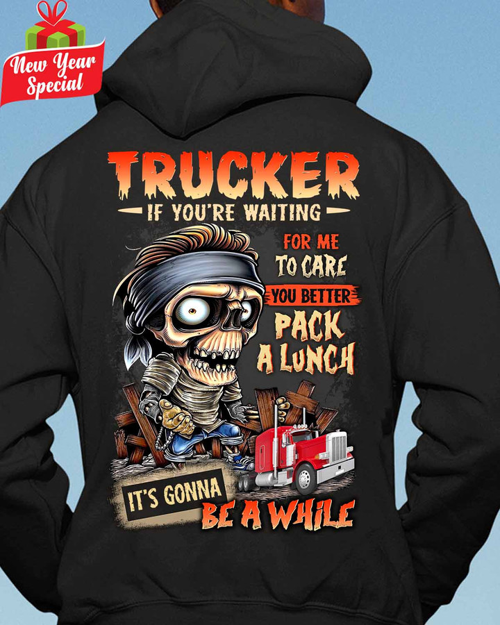 Awesome Trucker-Black-Trucker-Hoodie -#161222WAITFOR1BTRUCZ6