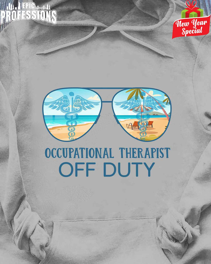 Awesome Occupational Therapist Off Duty-Sport Grey-Occupationaltherapist -Hoodie -#171222OFDUTY2FOCTHZ4