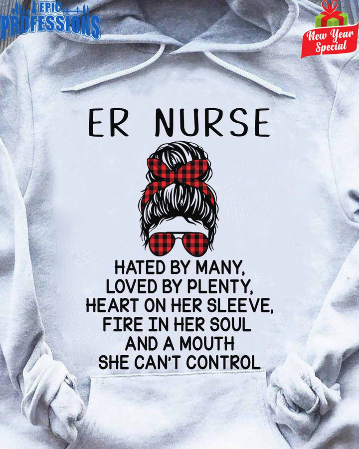 Awesome ER Nurse- White-ERNURSE-Hoodie-#201222BYPLE5FERNUZ4