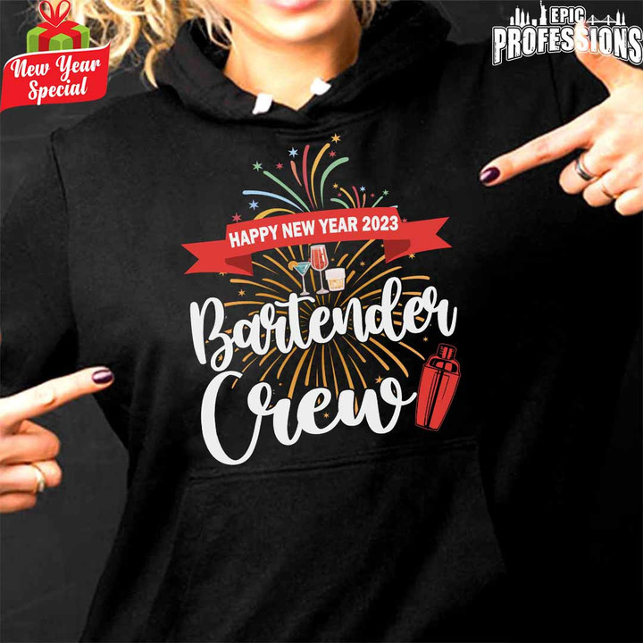 Awesome Bartender Crew-Black -Bartender-Hoodie -#201222NEWYEAR1FBARTZ4
