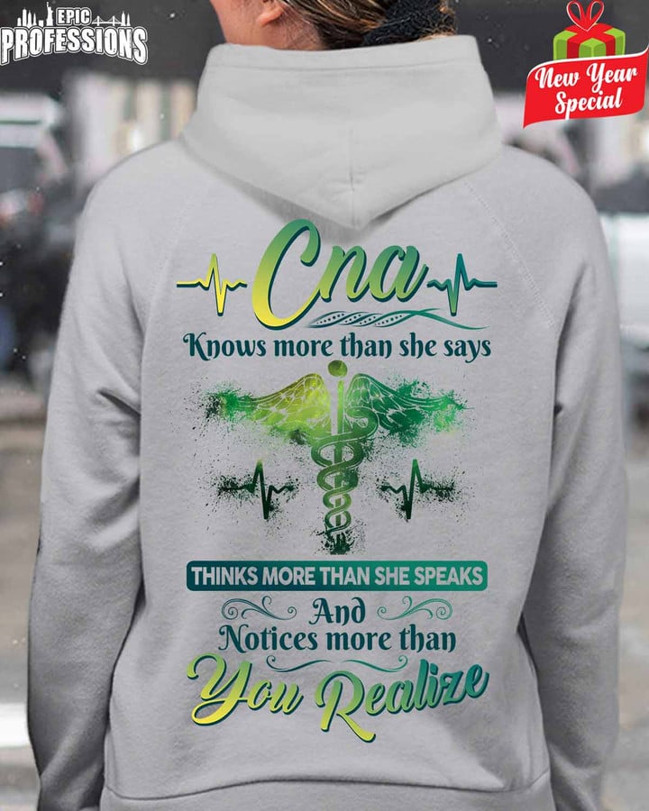 CNA Knows More than she Says -Sport Grey-CNA-Hoodie -#211222REALIZE3BCNAZ4