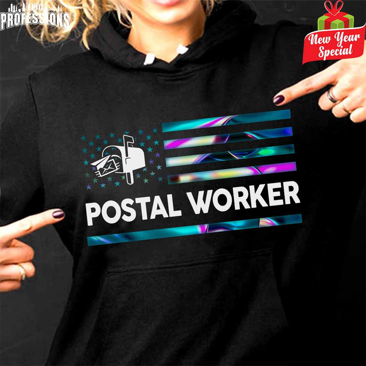 Proud Postal Worker-Black -PostalWorker-Hoodie -#211222USFLA87FPOWOZ4