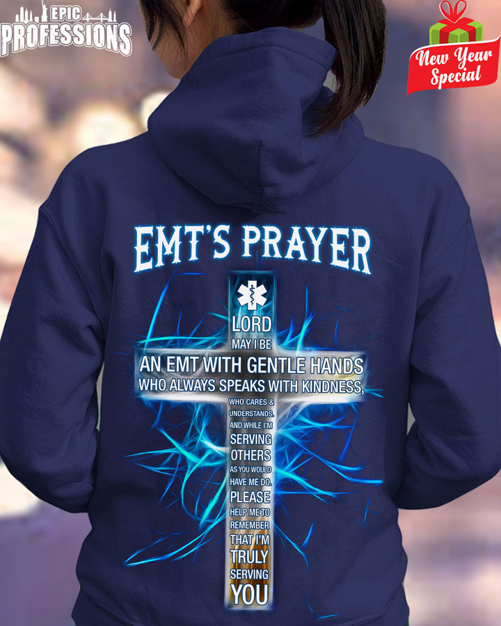 EMT'S Prayer-Navy Blue -EMT- Hoodie-#221222SEROTH5BEMTZ4