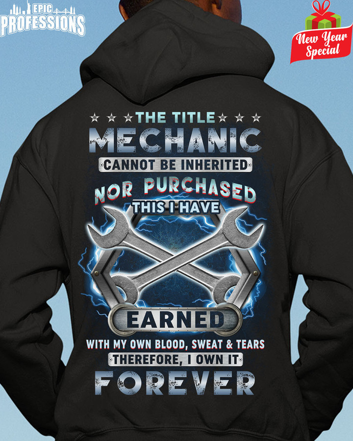 The Title Mechanic I Own It Forever-Black-Mechanic-Hoodie -#231222IOWN1BMECHZ6
