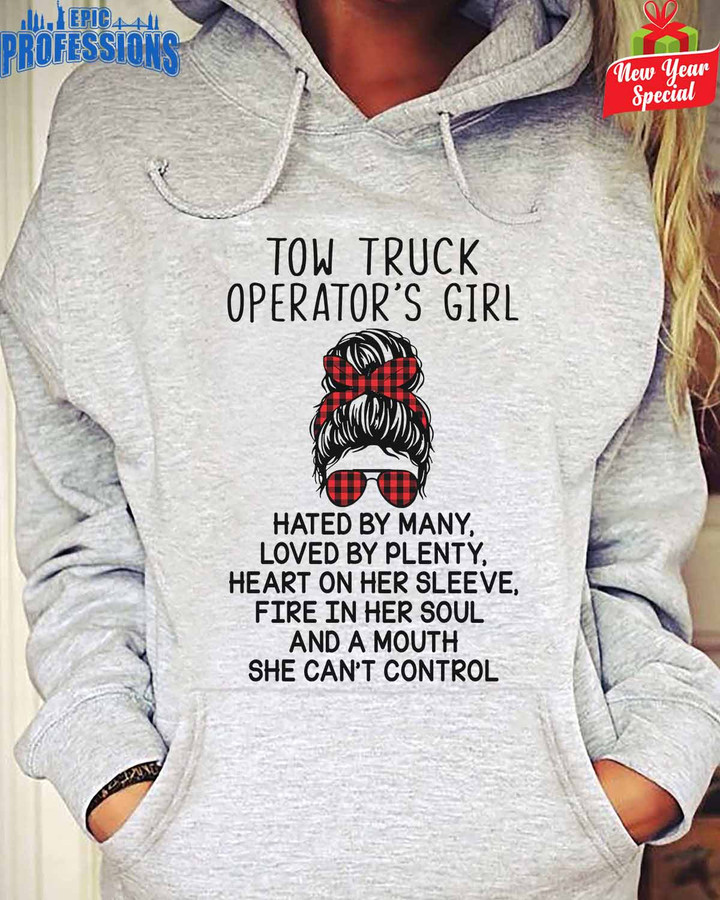 Cute Tow Truck Operator's Girl-Sport Grey-TowTruckOperator-Hoodie -#241222BYPLE6FTTOZ6