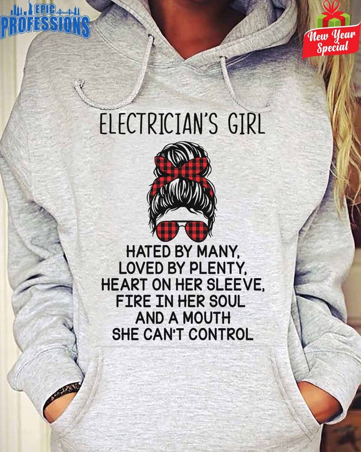 Cute Electrician's Girl-Sport Grey-Electrician-Hoodie -#241222BYPLE6FELECZ6