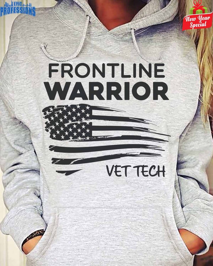 Frontline Warrior Vet Tech -Sport Grey-VetTech-Hoodie -#030123FROLI1FVETEZ4