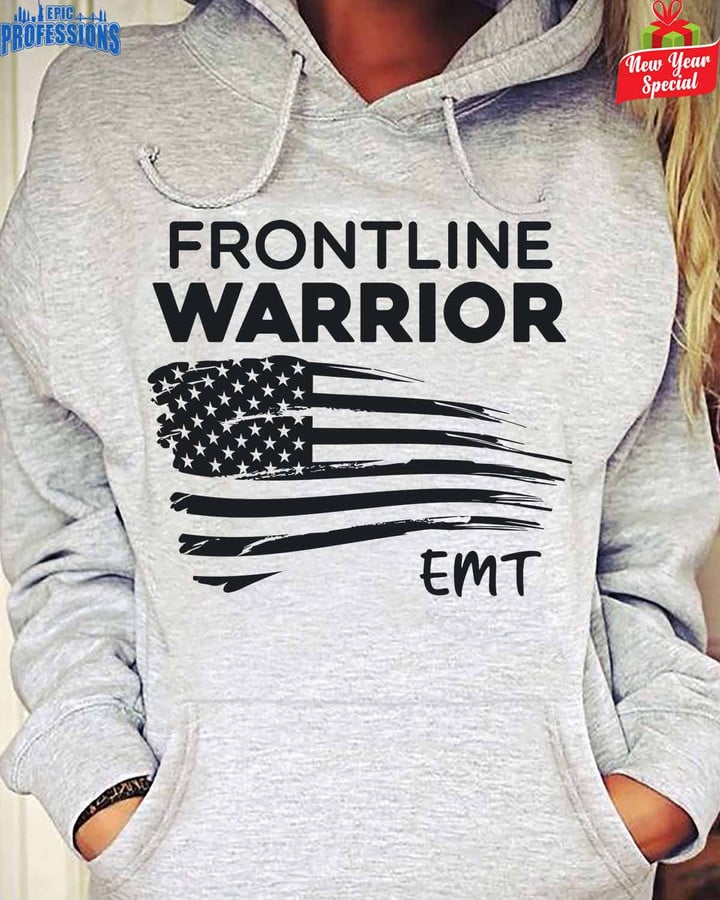 Frontline Warrior EMT -Sport Grey-EMT-Hoodie -#030123FROLI1FEMTZ4