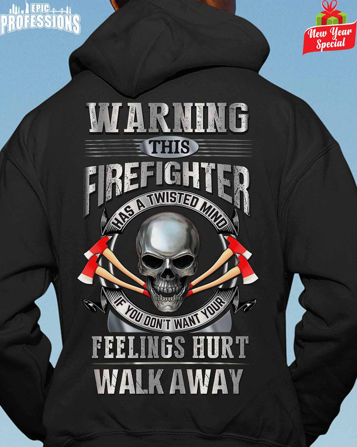 This Firefighter has a Twisted Mind-Black -Firefighter-Hoodie -#040123TWIMI14BFIREZ6
