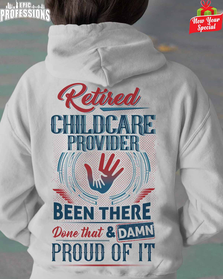 Retired Childcare Provider -Sport Grey-Childcare Provider-Hoodie -#040123PROIT7BCHPRZ4
