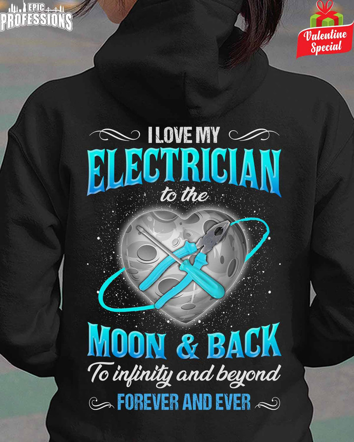 I Love My Electrician-Black -Electrician-Hoodie -#060123MOON9BELECZ6