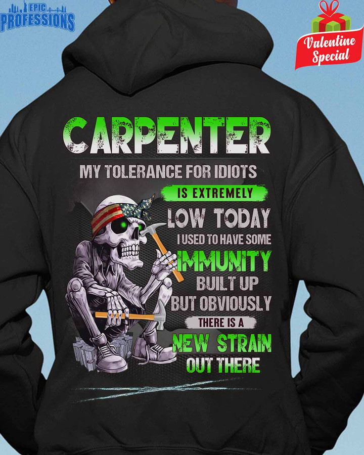Sarcastic Carpenter-Black -Carpenter-Hoodie -#100123NEWSTRAIN2BCARPZ6