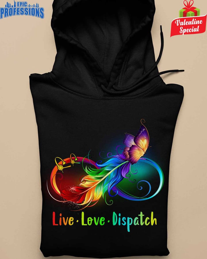 Live Love Dispatcher-Black -Dispatcher-Hoodie -#110123LIVLO13FDISPZ4