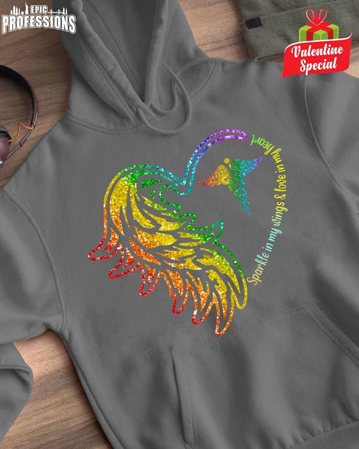 CNA Sparkle in my Wings- Charcol -CNA- Hoodie -#140123MYWINGS1FCNAZ4