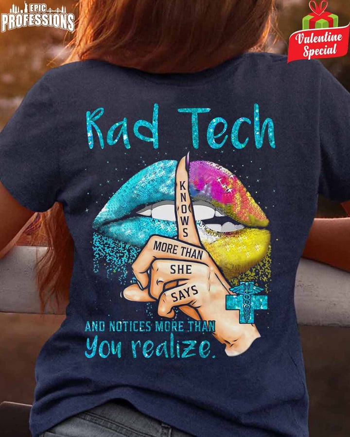 Awesome Rad Tech-Navy Blue -Radtech-T shirt-#210123NOTIC1BRATEZ4