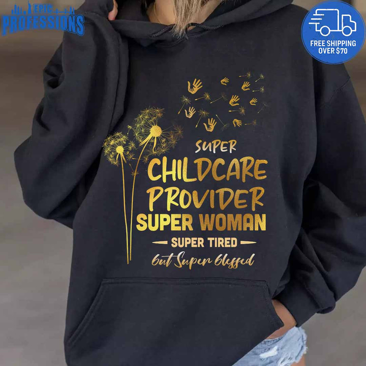 Super Childcare Provider Women-Black-ChildcareProvider- Hoodie-#010223SUPWO9FCHPRZ4
