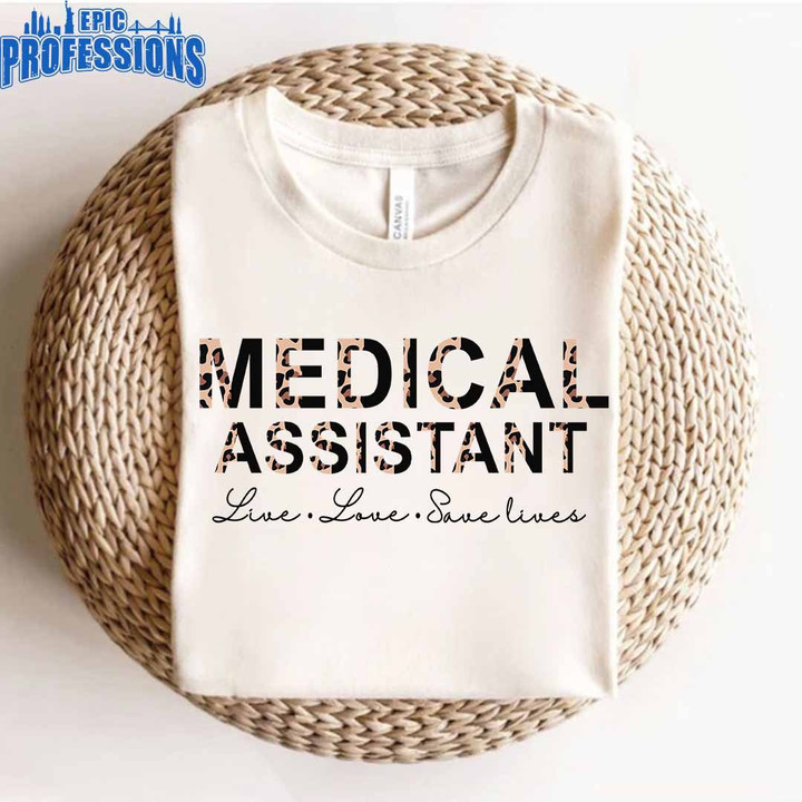 Awesome Medical assistant-White-MedicalAssistant-T shirt-#080223LIVLO22FMEASZ4