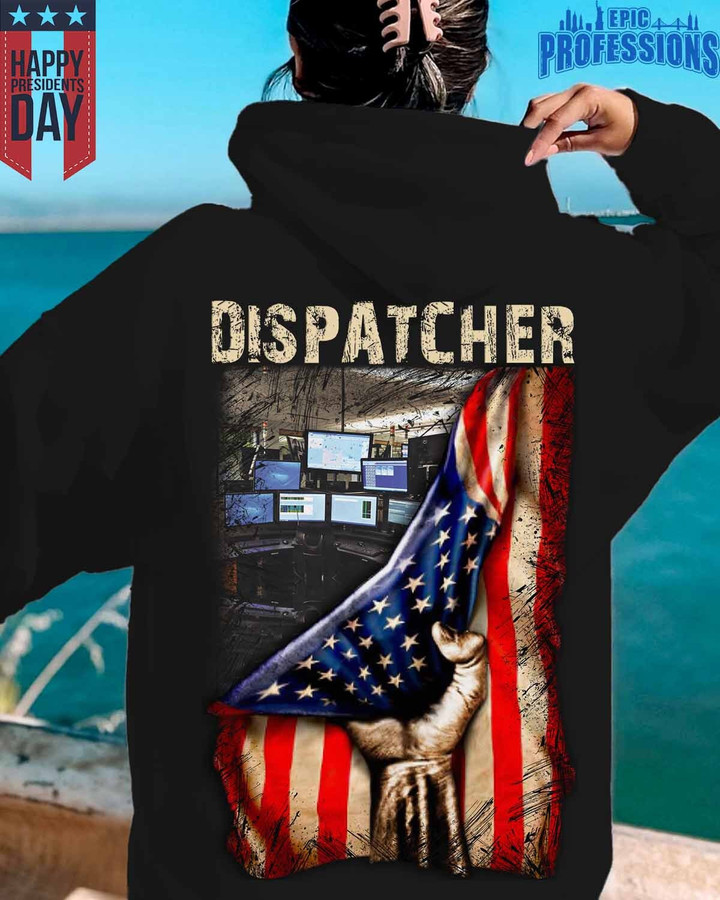 Proud Dispatcher-Black-Dispatcher-Hoodie-#090223USFLA41BDISPZ4