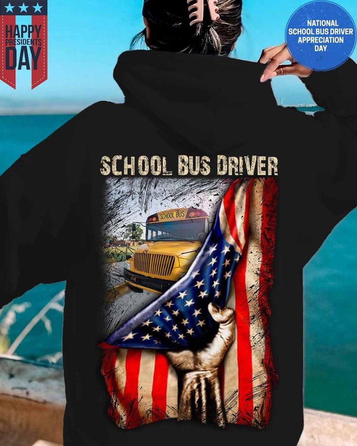 Proud School Bus Driver-Black-SchoolBusDriver-Hoodie-#090223USFLA41BSBDZ4