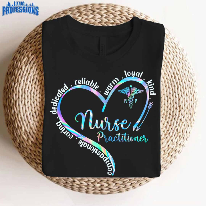 Warm Nurse Practitioner-Black-NursePractitioner-T-Shirt-#110223WARM2FNUPRZ4