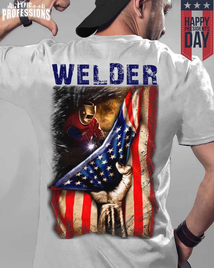 Proud Welder-Ash Grey-Welder-T-shirt -#140223USFLA54BWELDZ6