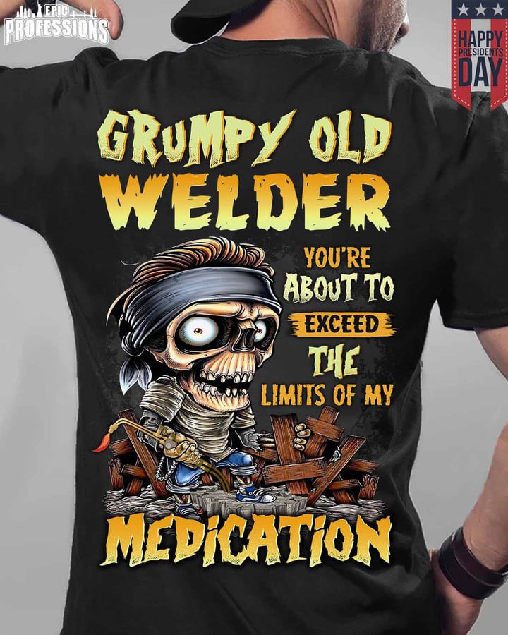 Grumpy Old Welder-Black-Welder- T-shirt -#150223LIMITS1BWELDZ6