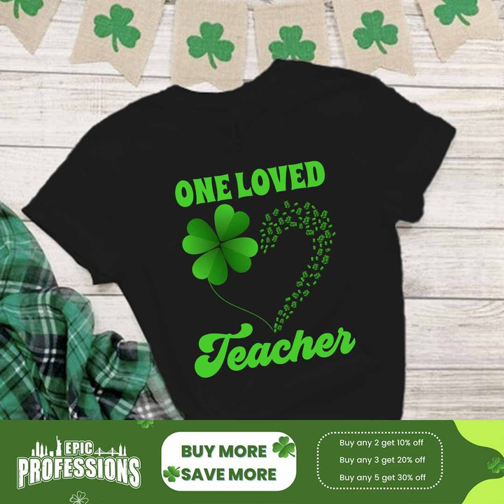Loved Teacher-Black-Teacher-T-Shirt-#F210223ONE1FTEACZ4