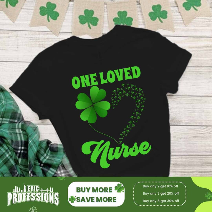 Loved Nurse-Black-Nurse-T-Shirt-#F210223ONE1FNURSZ4
