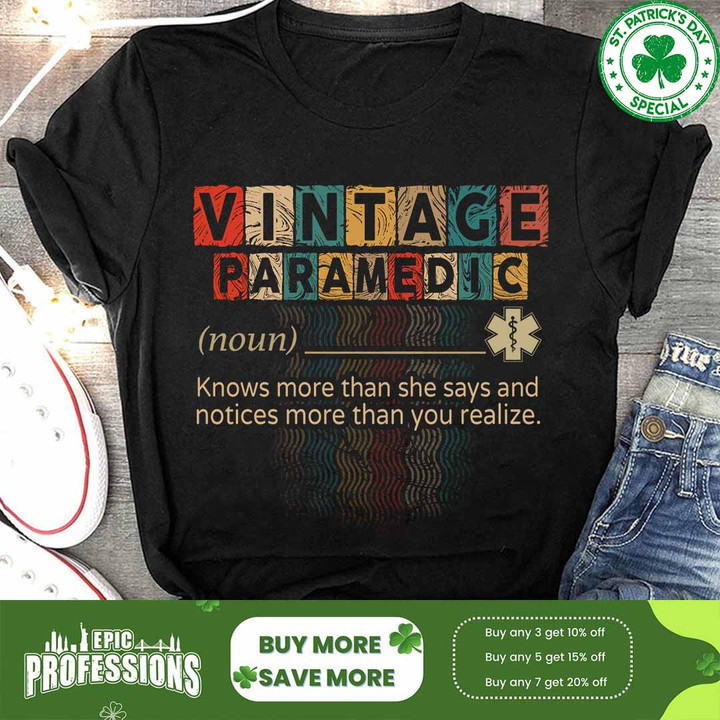 Vintage Paramedic-Black-Paramedic-T-Shirt-#F080323VINTA10FPARMZ4