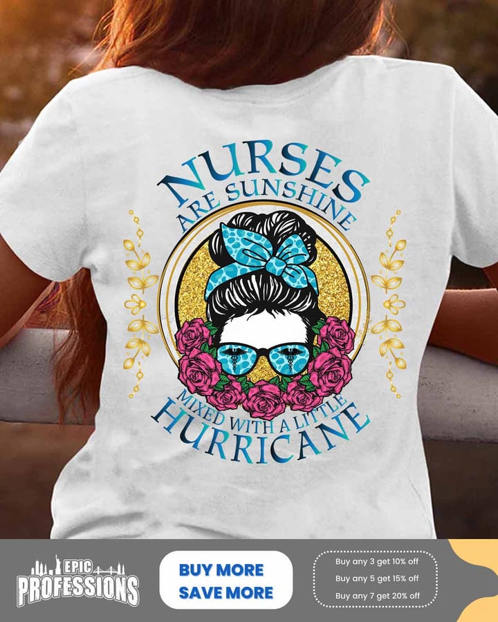 Awesome Nurse-White-Nurse-T- shirt-#150323HURRIC14BNURSZ4