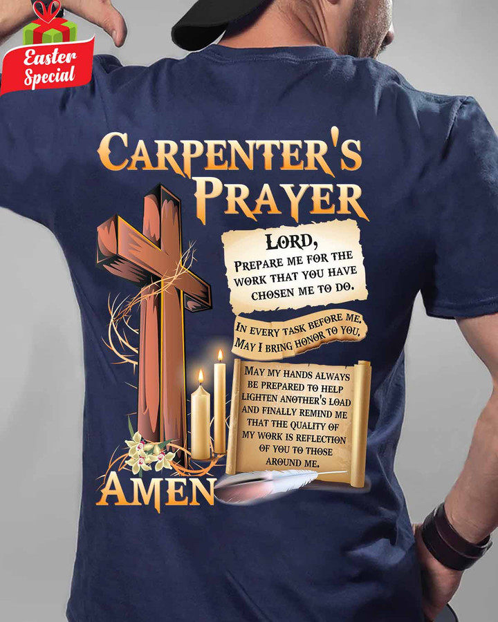 Awesome Carpenter's prayer-Navy Blue-Carpenter -T-shirt -#M250323EVTAS1BCARPZ6