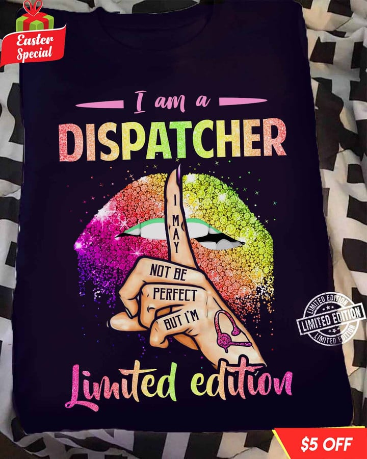 I am a Dispatcher- Navy Blue -Dispatcher-T-Shirt -#F300323LIMED3FDISPZ4