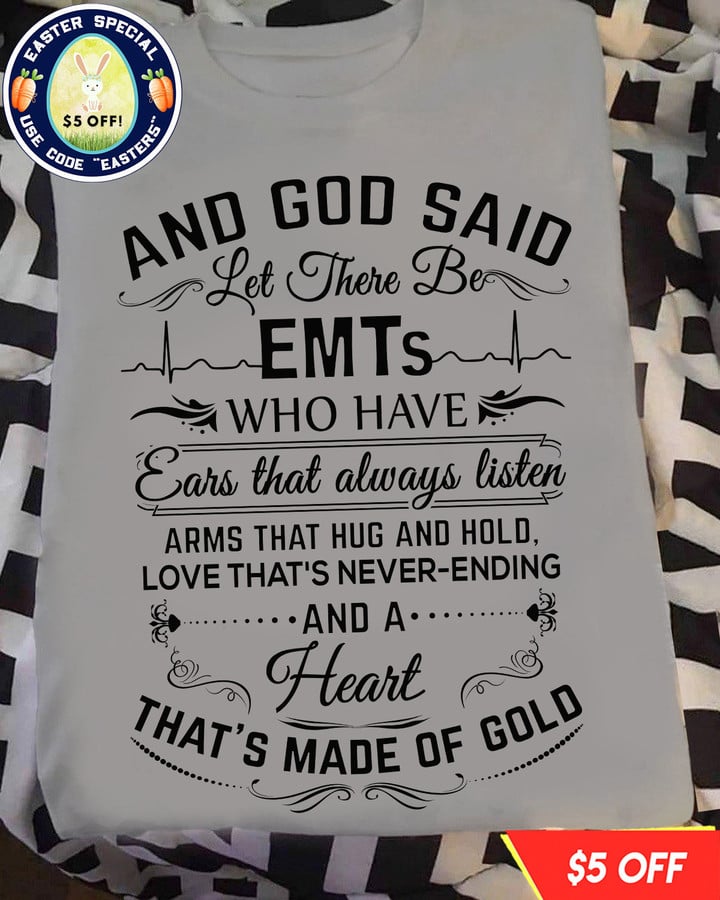 Let There Be EMTs that's made of Gold- Sport Grey-EMT-T shirt-#F3103235NEVEN3FEMTZ4