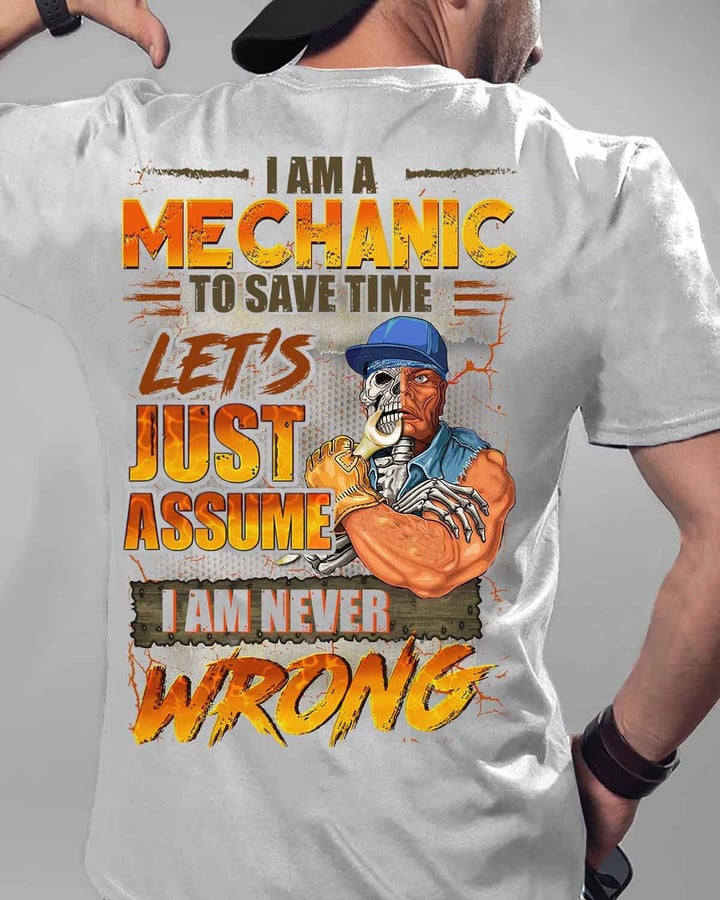 I am a Mechanic-Ash Grey -Mechanic- T-shirt -#M070423NEVWRO1BMECHZ6