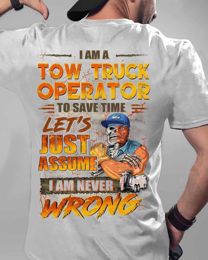 I am a Tow Truck Operator-Ash Grey -TowTruckOperator- T-shirt -#M070423NEVWRO1BTTOZ6