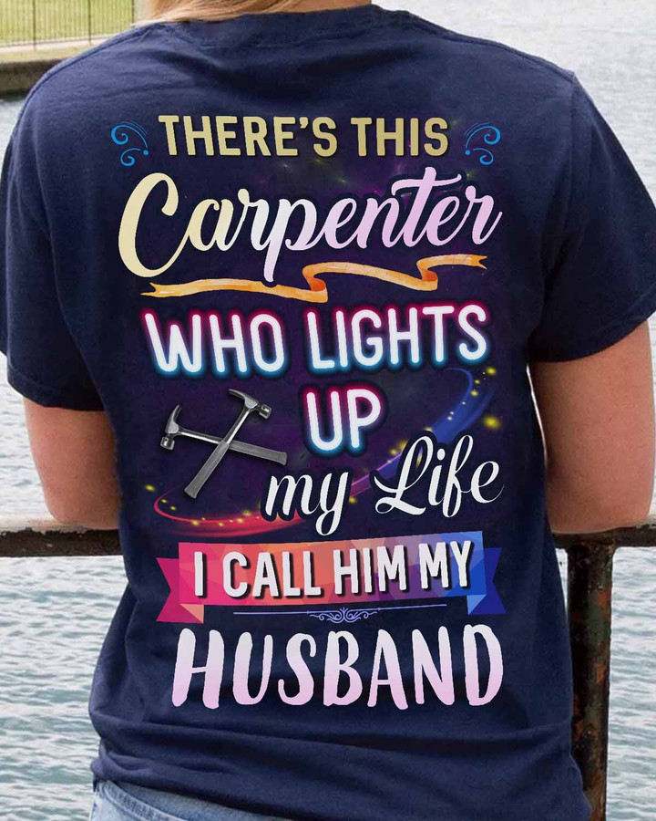 Carpenter's Lady- Navy Blue -Carpenter-T-Shirt -#M110423LIGUP1BCARPZ6