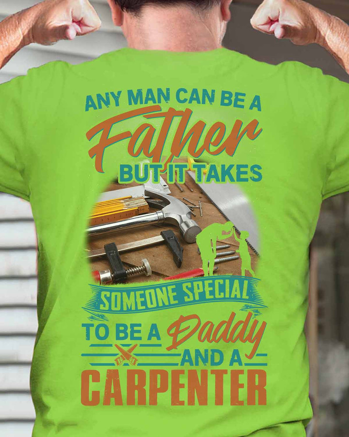 Awesome Carpenter's daddy- Lime-Carpenter- T-shirt -#M200423ADADY2BCARPZ6