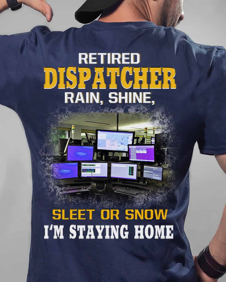 Retired Dispatcher-T-Shirt -#F250423SLEET5BDISPZ4