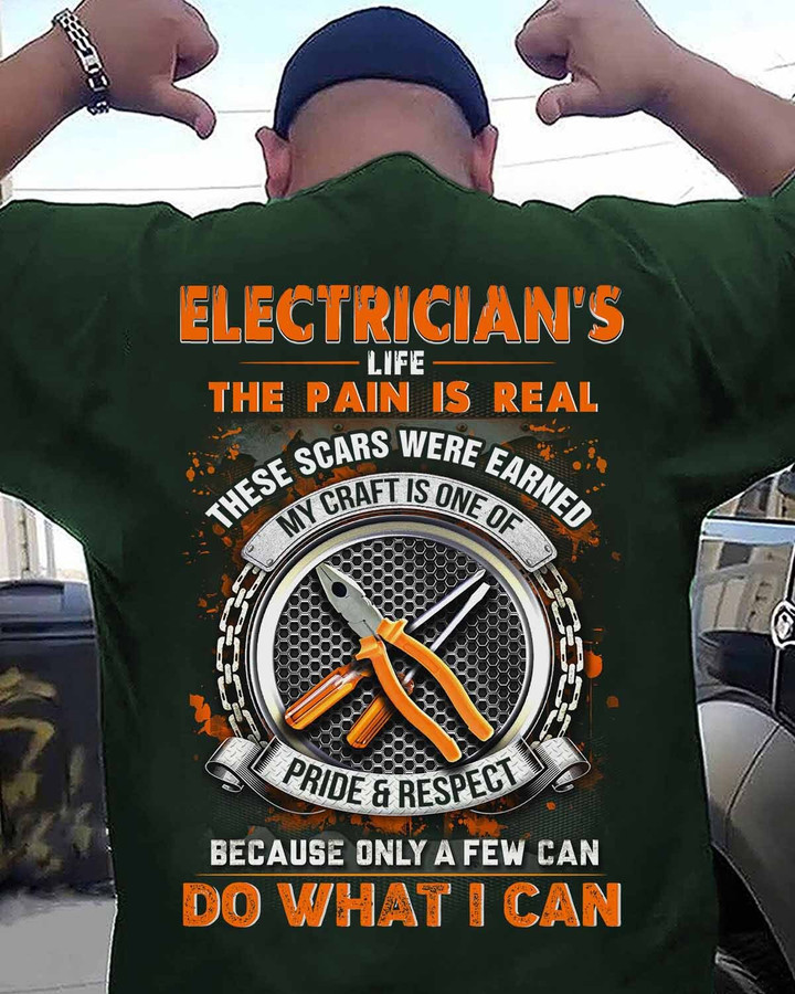 Awesome Electrician's Life-T-Shirt -#M250423PAIN4BELECZ6