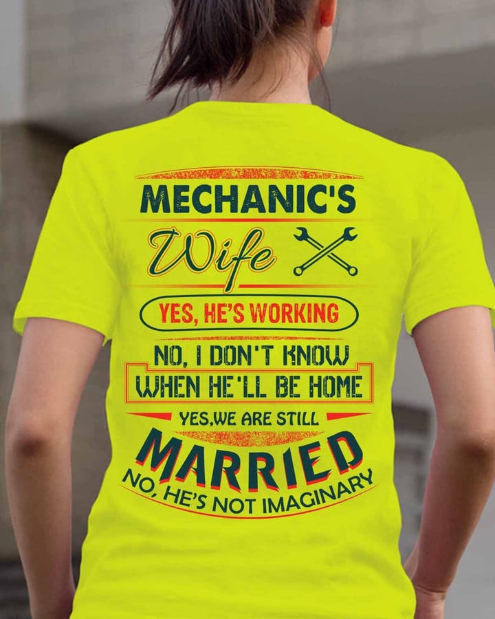 Awesome Mechanic's wife-T- shirt-#M280423MARRI11BMECHZ3