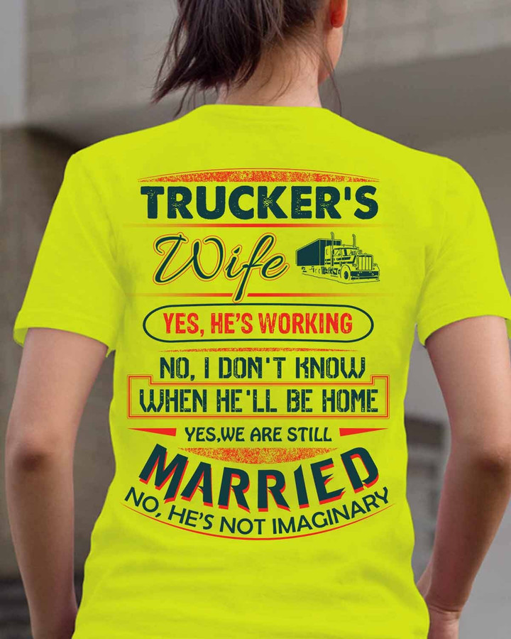 Awesome Trucker's wife-T- shirt-#M280423MARRI11BTRUCZ3